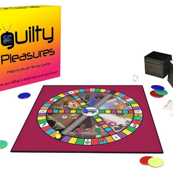 GUILTY PLEASURES POP CULTURE TRIVIA BOARD GAME - TV MOVIES MUSIC BOOKS TABLOIDS - Picture 1 of 16